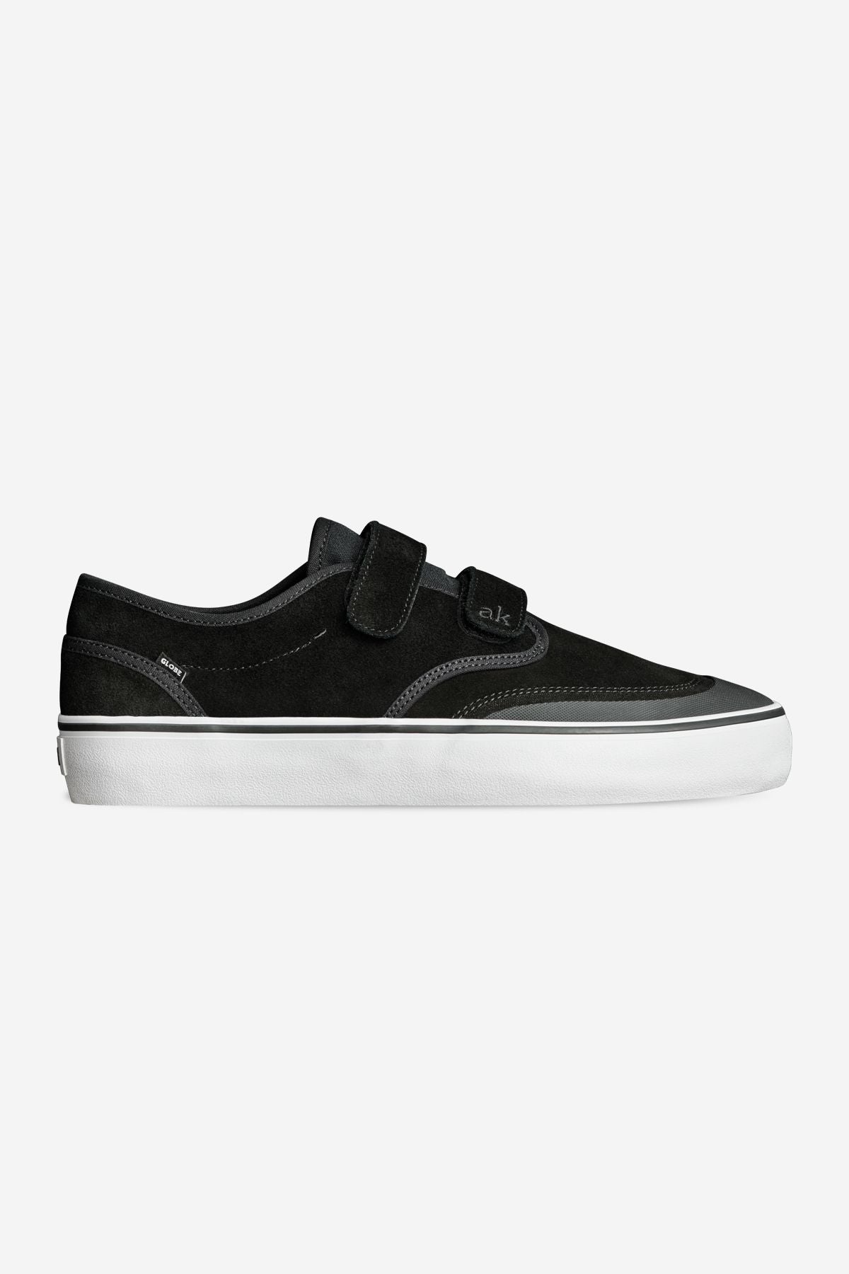 Zapatillas Skate Globe Motley II Strap Black/White | Peru-185306