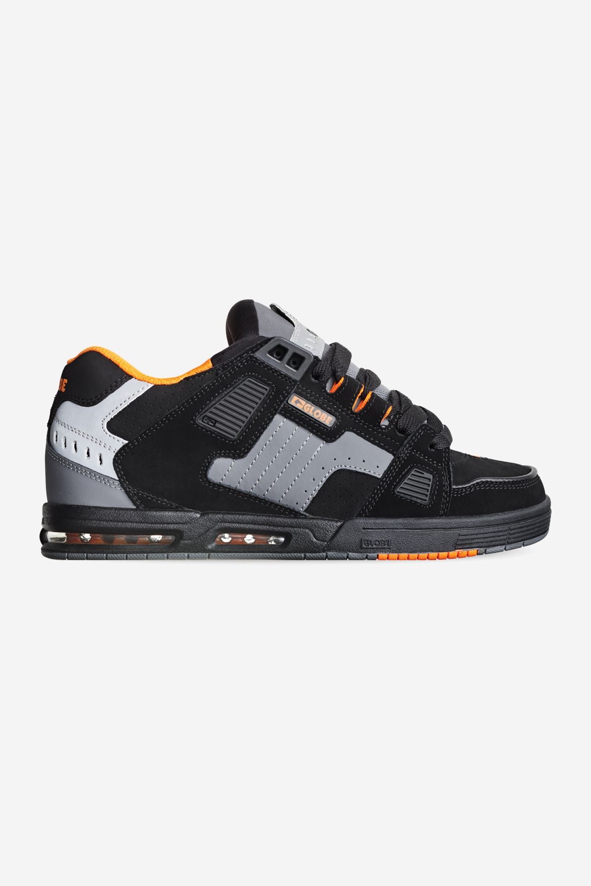 Zapatillas Skate Globe Sabre Black/Grey/Orange | Peru-964187