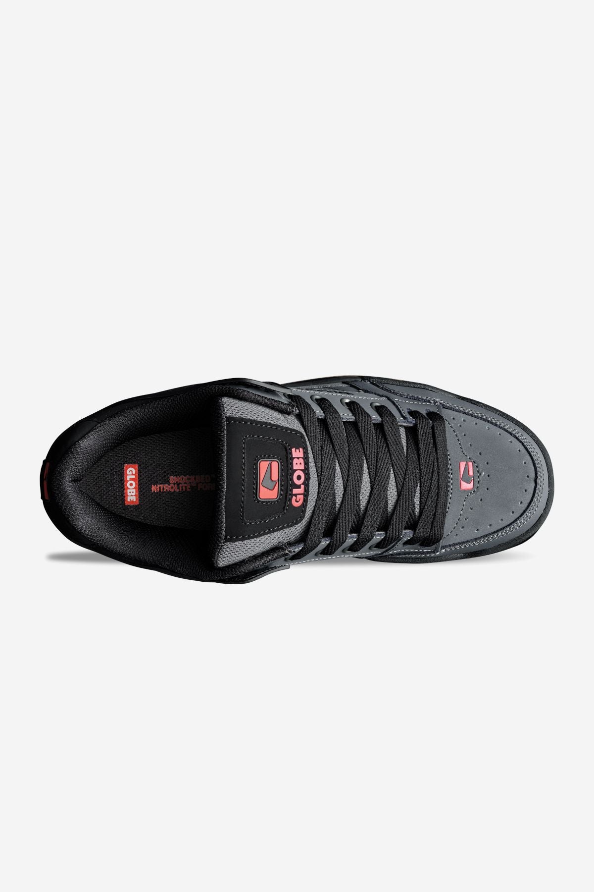 Zapatillas Skate Globe Tilt Black/Grey/Red | Peru-267594