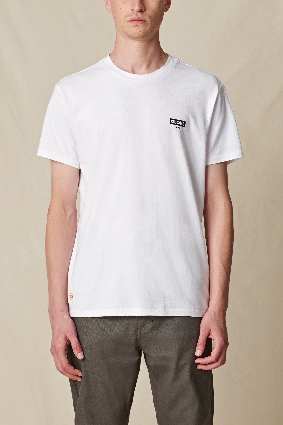 Camiseta Globe Living Low Velocity Blancas | Peru-728451