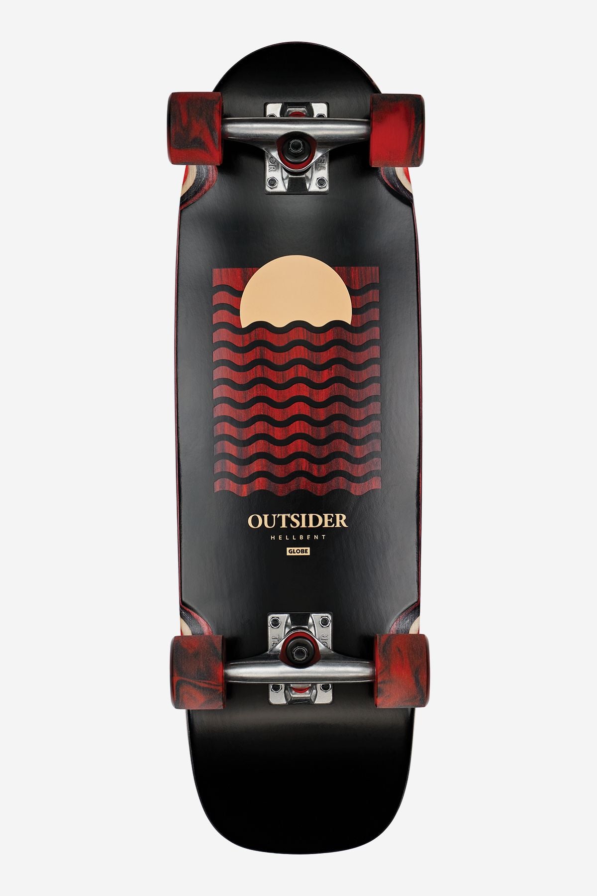 Cruiser Skateboards Globe Outsider 27" Black/Red | Peru-238907