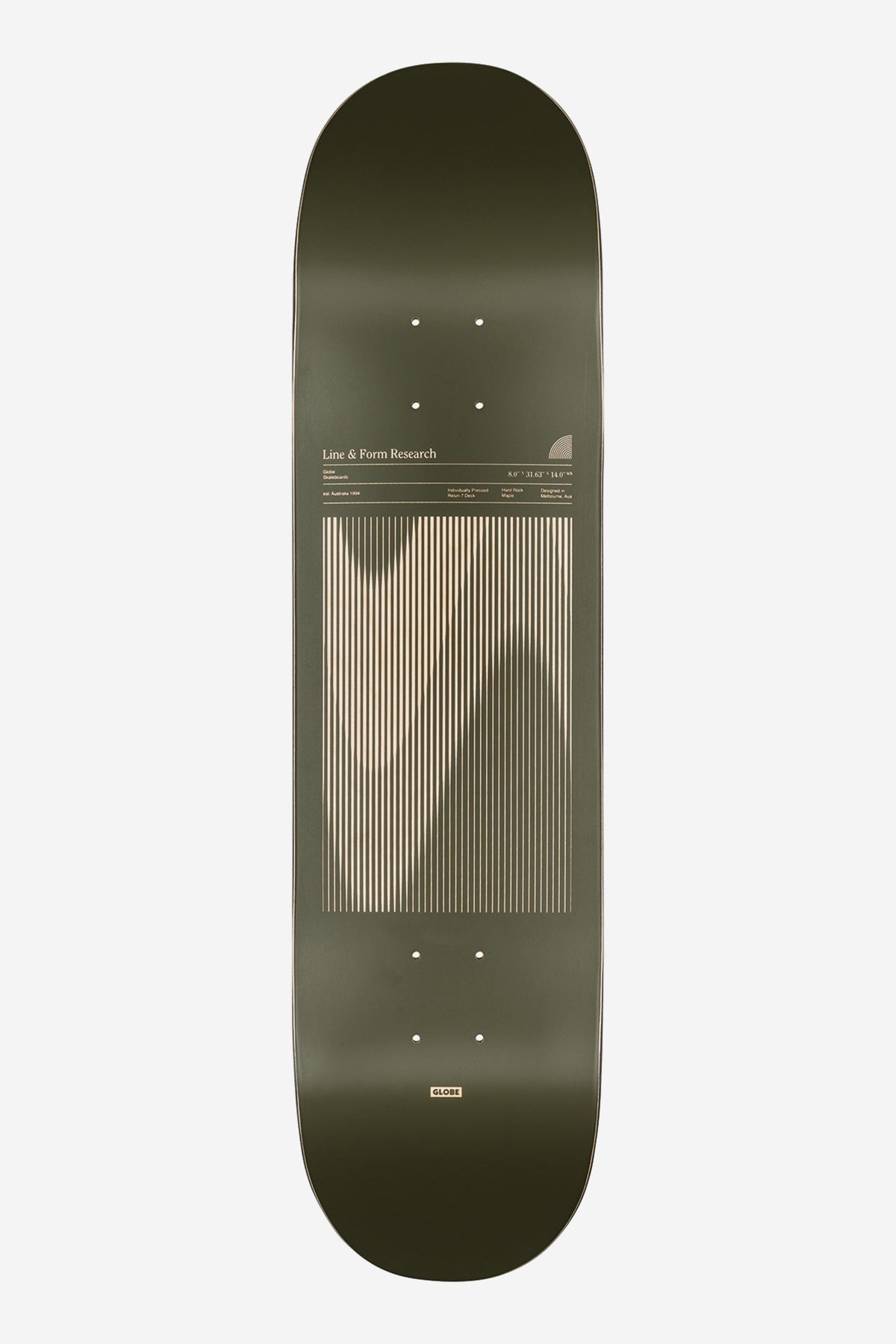 Skateboard Decks Globe G1 Lineform 8.0" Verde Oliva | Peru-896704