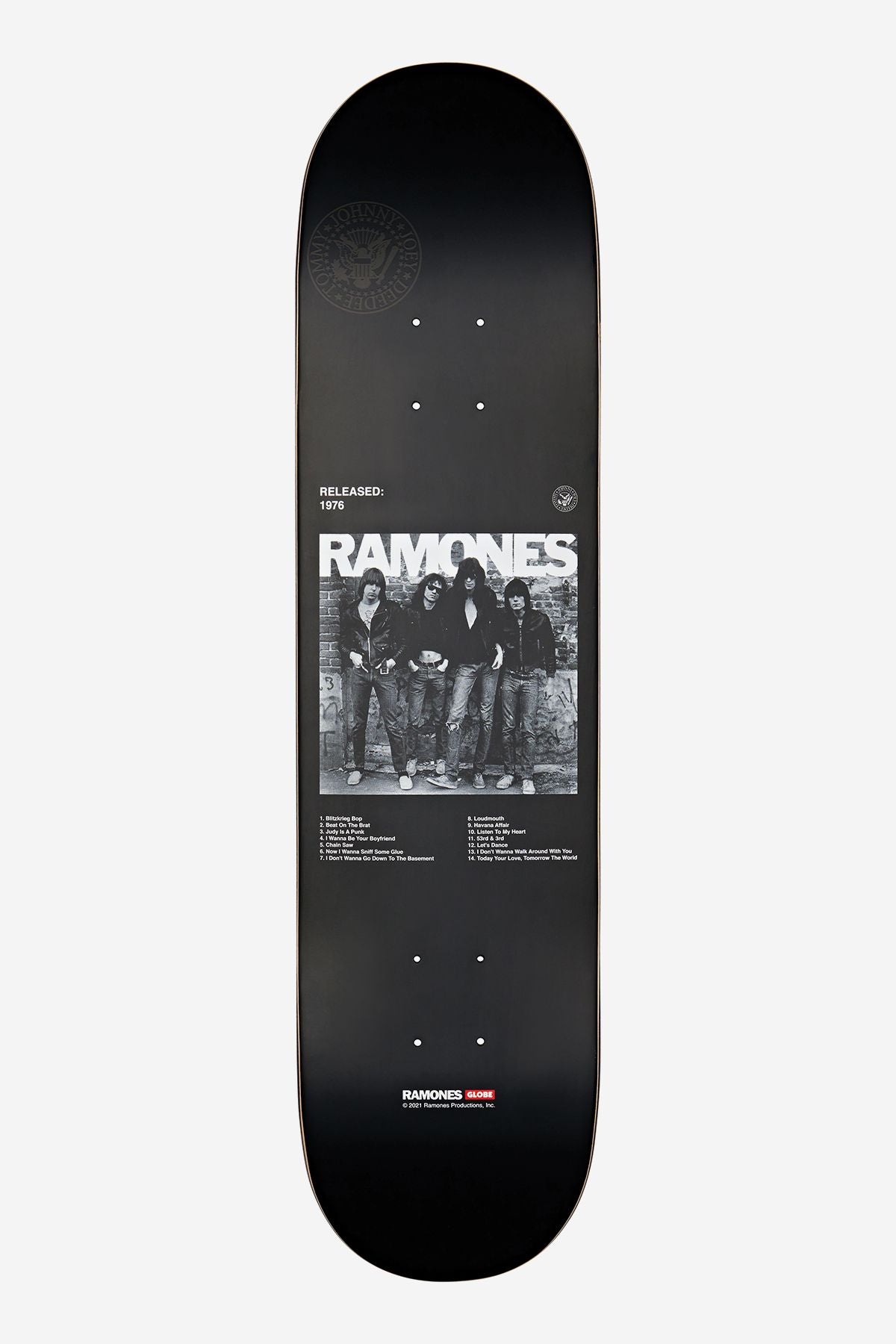 Skateboard Decks Globe G2 7.75" Ramones Black/White | Peru-013245